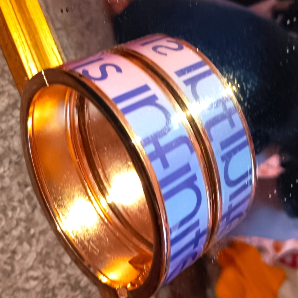 Avon cuff bracelet says your beauty is infinate